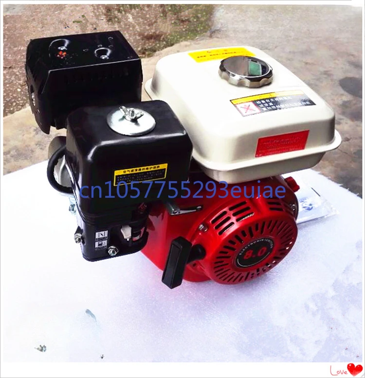 Gasoline engine 168F/170F with 1/2 reduction railway screw machine micro tiller with lighting low speed gasoline engine