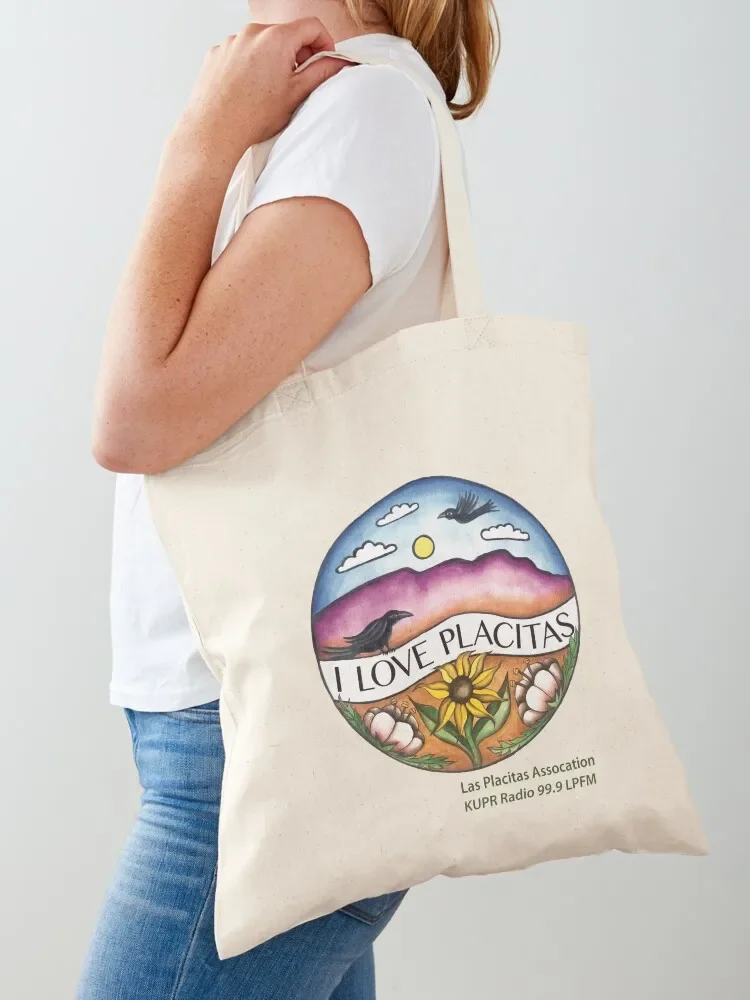 I Love Placitas Tote Bag great bag Custom bag Canvas shoulder Cloth