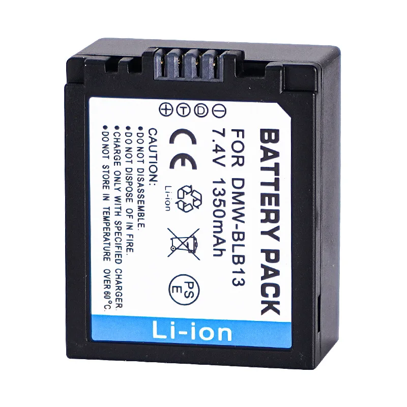 Decoded DMW-BLB13E Battery 1350mAh for Panasonic Camera Compatible with DMC-G1 G2 G10 GK GH1 GF1 Solve Battery Code Problem