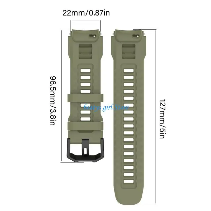 C7AB Cinturini ricambio resistenti Cinturini morbidi impermeabili e resistenti sudore per smartwatch