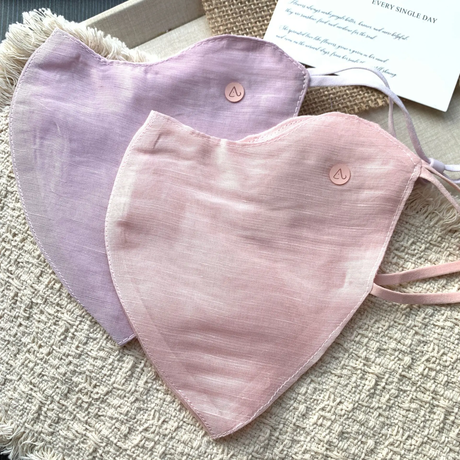 

Тонкая льняная маска из тенсела для защиты от солнца, дышащая, весенне-летняя, простая и универсальная, однотонная, с защитой от УФ-излучения, для активного отдыха