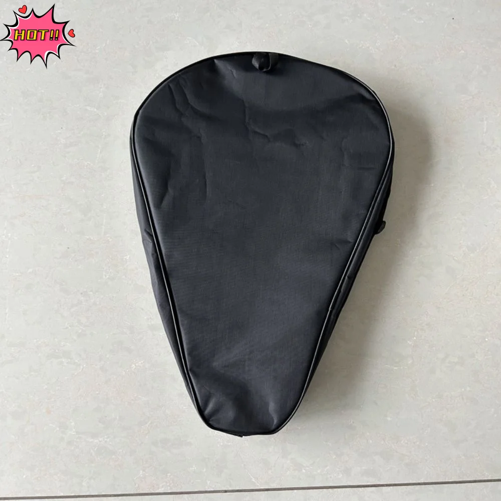 Oxford Cloth Paddle Racket Bag Black Wear-resistant Tennis Racket Storage Bag Waterproof Protective Racquet Shoulder Bags