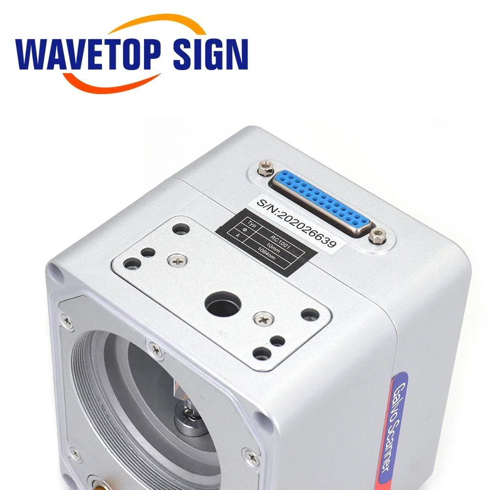 WaveTopSign RC1001 الألياف الليزر الماسح الضوئي Galvo سماعات رأس 10.6um & 1064nm 355nm 450nm فتحة 10 مللي متر الجلفانومتر الماسح الضوئي لوضع العلامات
