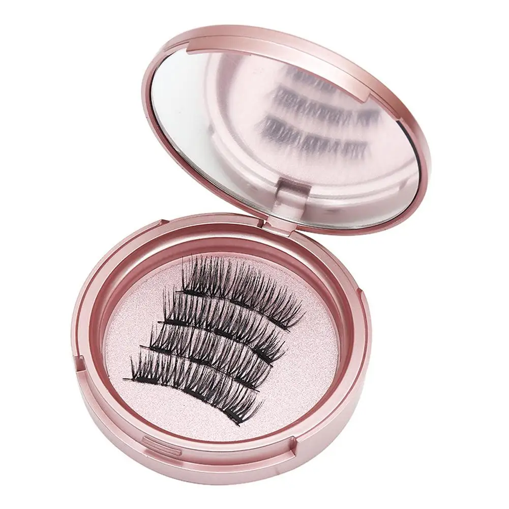 Magnet Mink Lashes100%Magnetic FalseEyelashes Natural Lashes Magnetiqu False False Natural Eye Hair Lashes Faux Handmade3D D7T5