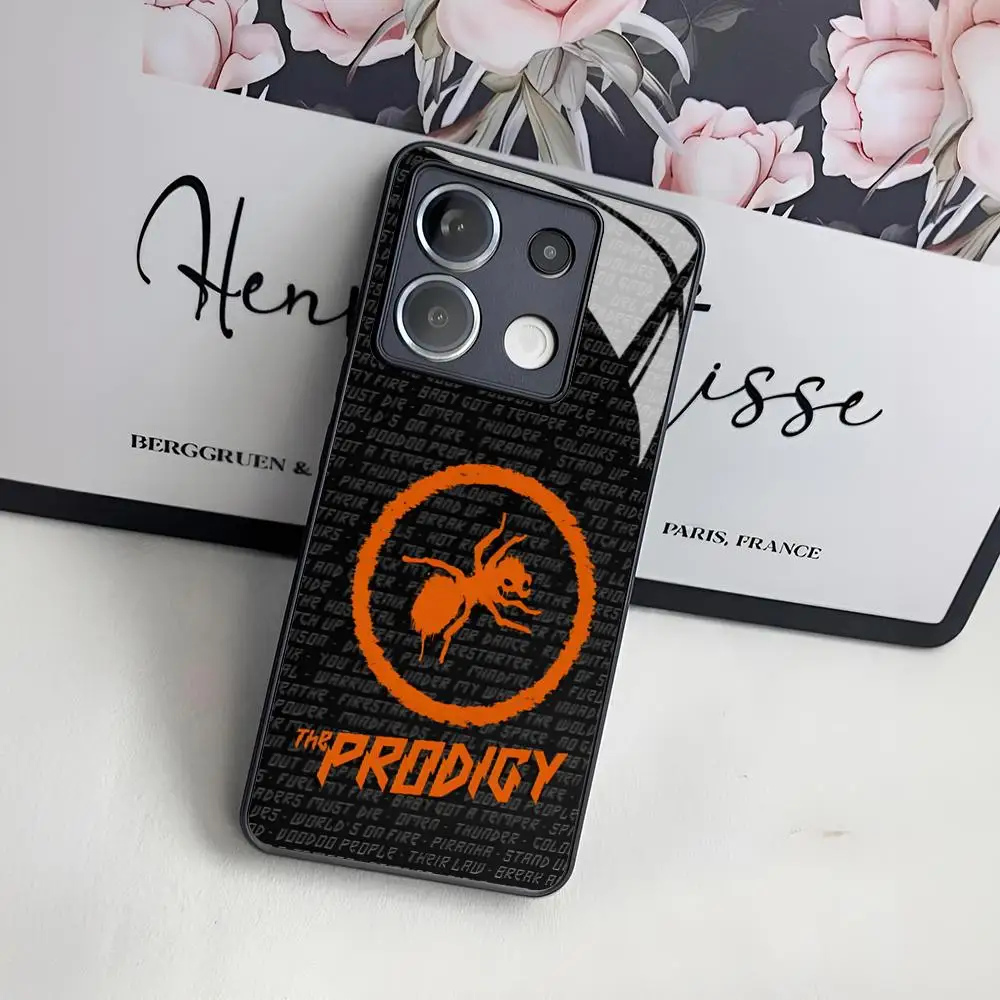 

The Prodigy Artist Logo Phone Case for Xiaomi 14 13 12 11 13t 12t 11t POCO M6 M5 X6 X5 F6 F5 Ultra Pro Lite 5G glass Cover