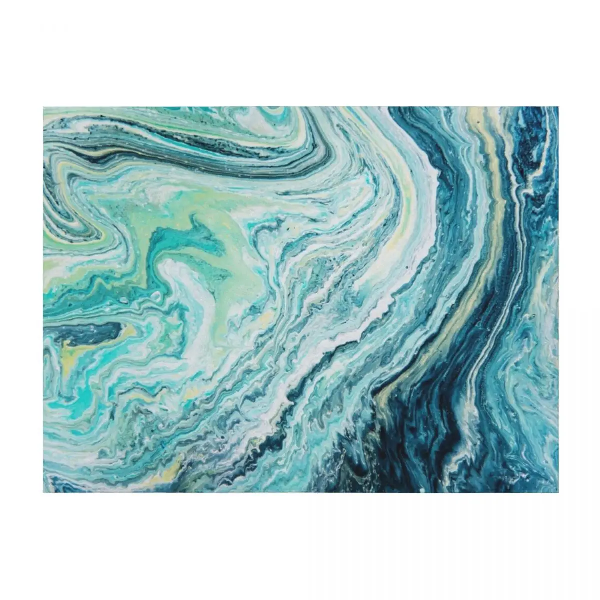 

Colour Spill - Ocean Topography Throw Blanket blankets and throws Winter beds decorative Single Blankets