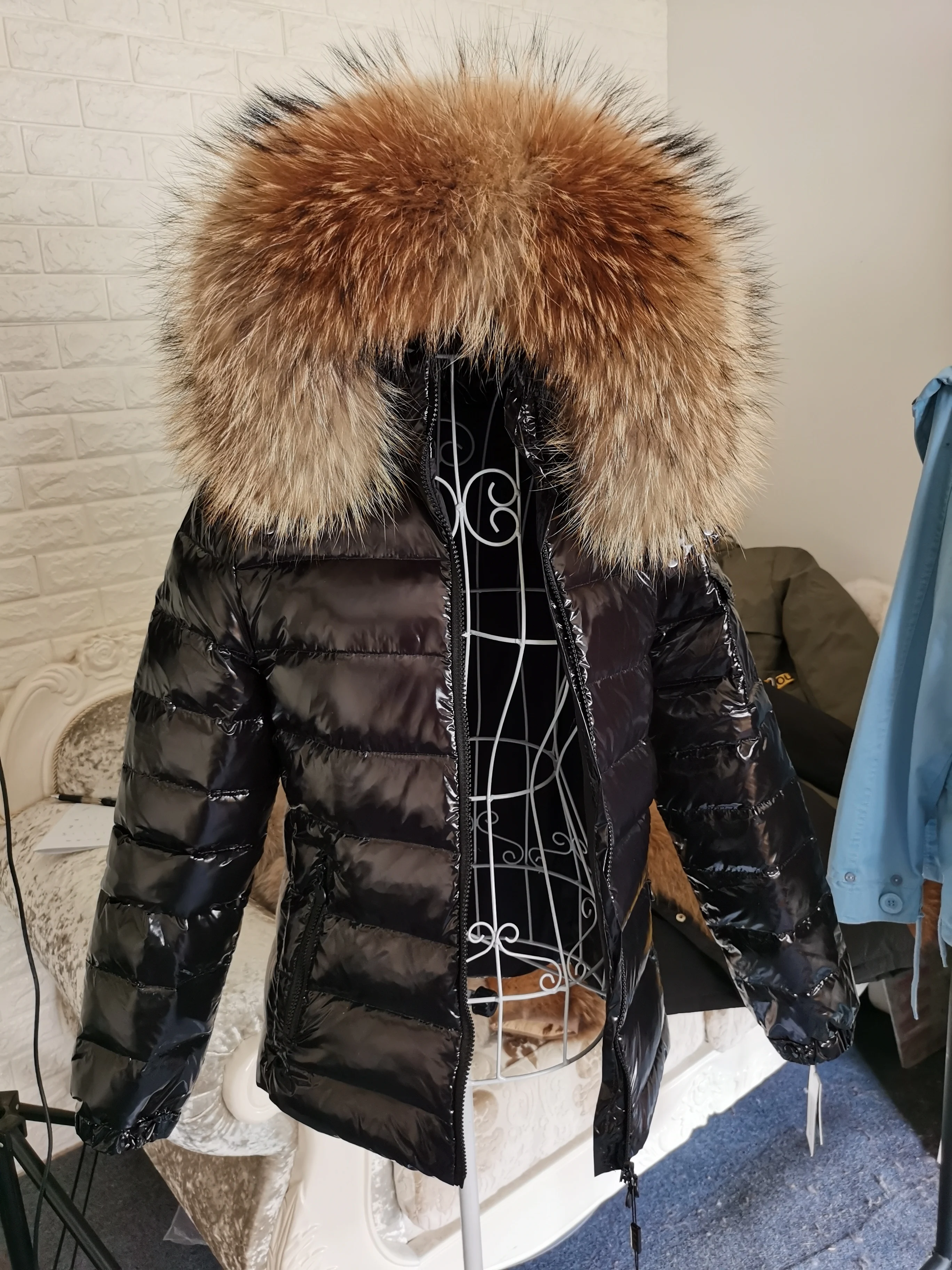 Maomaokong Winter waterproof Jacket Real White Duck