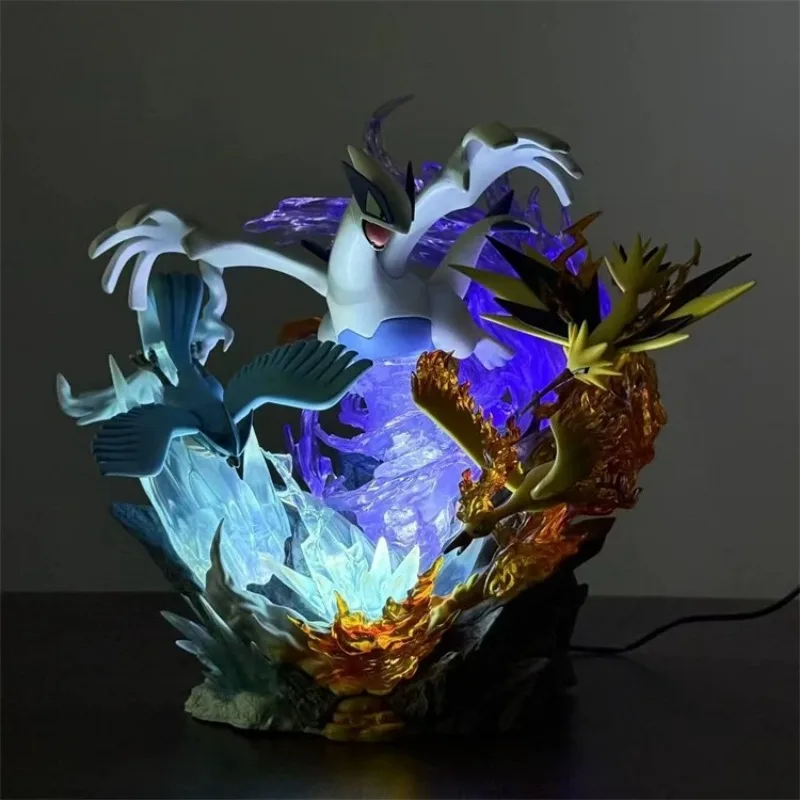 31 cm/12.2in Anime Pokemon Figure Lugia et oiseau légendaire Pokemon figurines d'action Pvc Statue Collection modèle jouets cadeaux