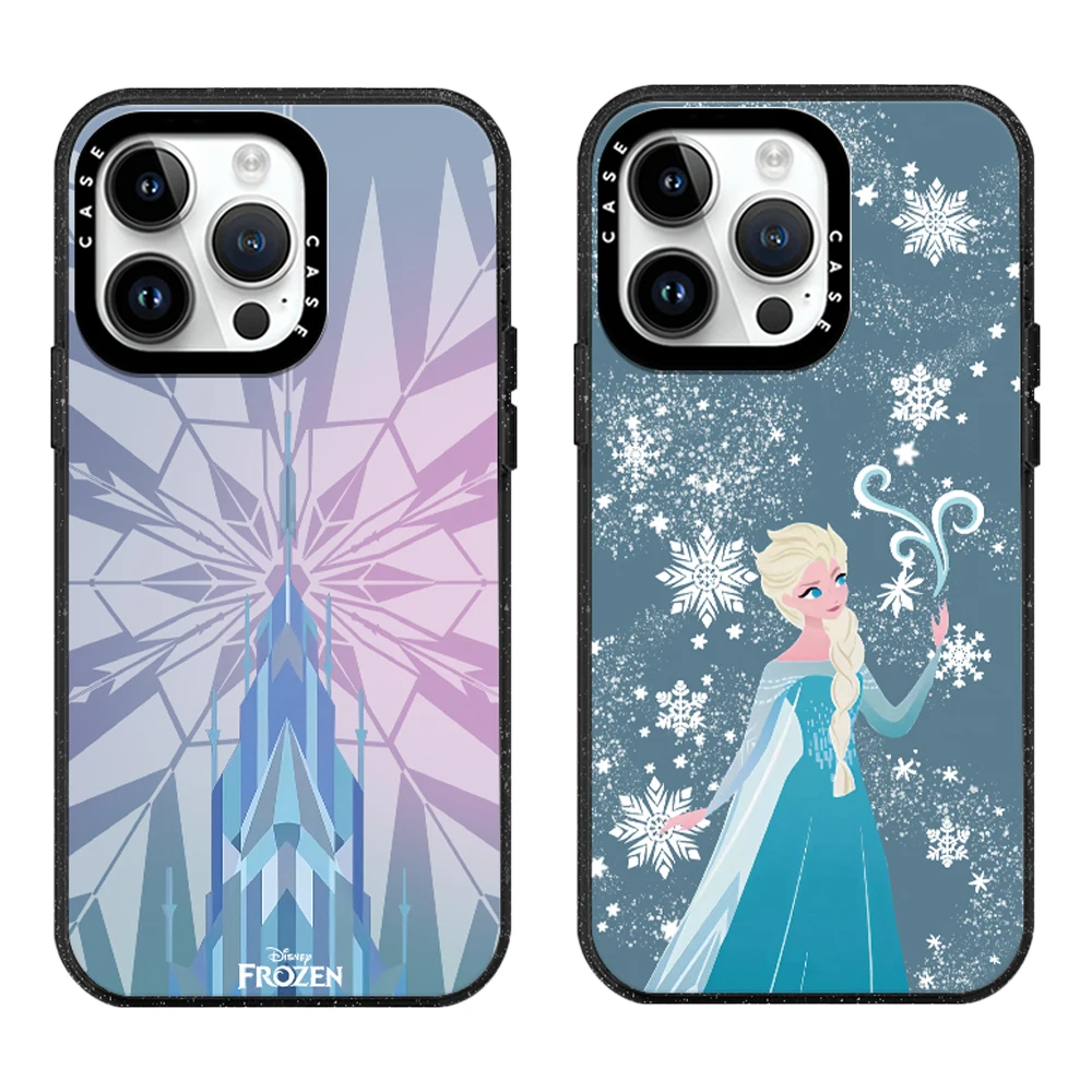 

Disney Frozen Princess Acrylic Phone Case With MagSafe For iPhone 16 15 14 13 12 11 Pro Max Plus Anti-drop Shockproof Back Cover