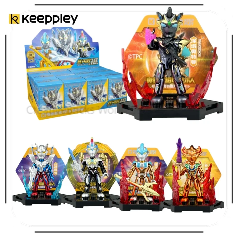 KEEPPLEY Ultraman Galaxy Fight Zeta Ultimate Zero Flash Version Series 10 Building Block Assembly Model Assembly Educational Toy
