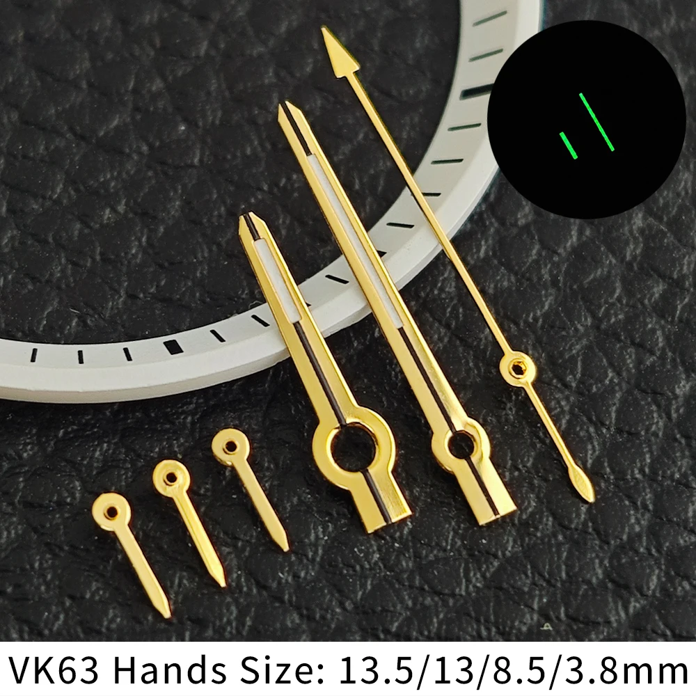 Hochwertiges 29mm Weißes/Schwarzes Uhrenzifferblatt Passend für VK63 Uhrwerk Zubehör VK63 Zeiger Uhrenteile für Mechanische Herrenuhren – Detail 10