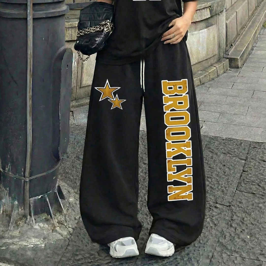 

Спортивные брюки для уличных танцев в стиле хип-хоп для женщин и детей, свободные универсальные брюки для женщин, новая женская одежда весна-осень 2026