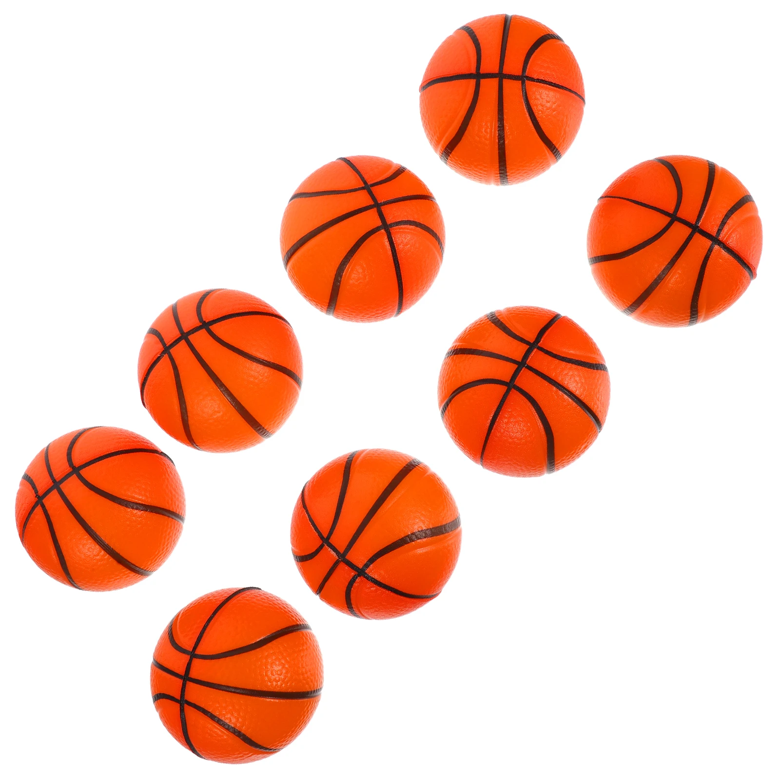 

8Pcs PU Mini Basketball Stress Balls Balls Improve Grip Strength Dexterity Mobility Fine Gross Motor Skills