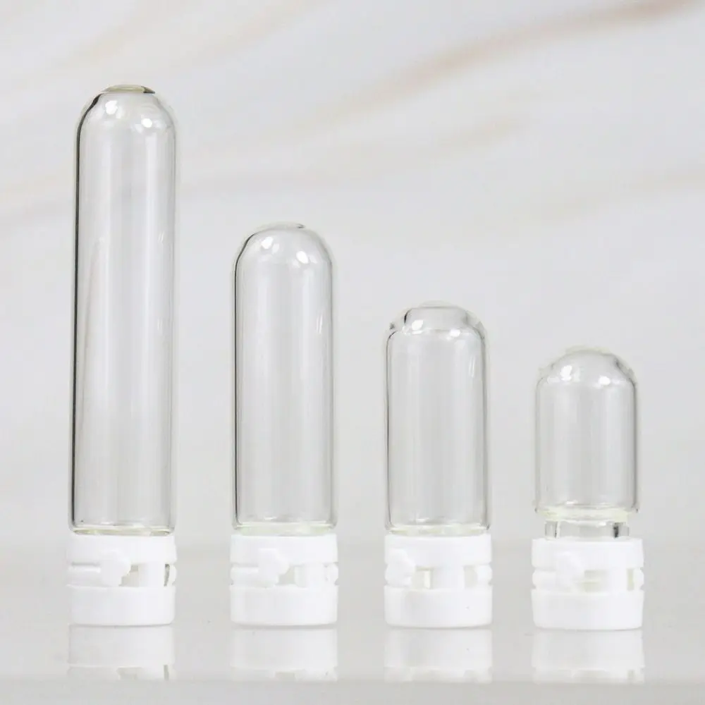 Bottle Lab Experiment Supplies Sample Vial with Cap Round Bottom Bottle Perfume Bottle Glass Test Tube Mini Refillable Bottle