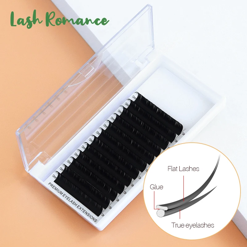 

Matte Flat Split Tips Eyelash Extensions Wholesale Individual Mink Softer Eyelashes Supplies Ellipse Double Tips