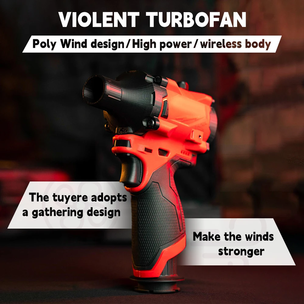 

MF Fan XL для Milwaukee Fan Turbojet xl 140 000RMP Многофункциональный мини-мощный вентилятор для мойки автомобиля с аккумулятором и зарядным устройством