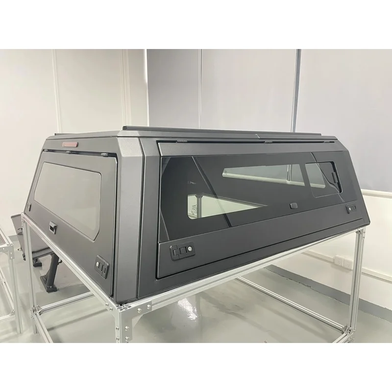 High Quality HF Style Aluminum Alloy Hardtop Truck Canopy Camper Shell 4x4 Overland Bed Cap Fit For Gladiator 2021