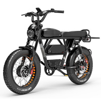 LANKELEISI X-Black Kingh Adult E-Bicycle 2000W 48V45AH City Ebicycle 20 inch  tires Non Foldable LCD Instrument Electric Bicycle