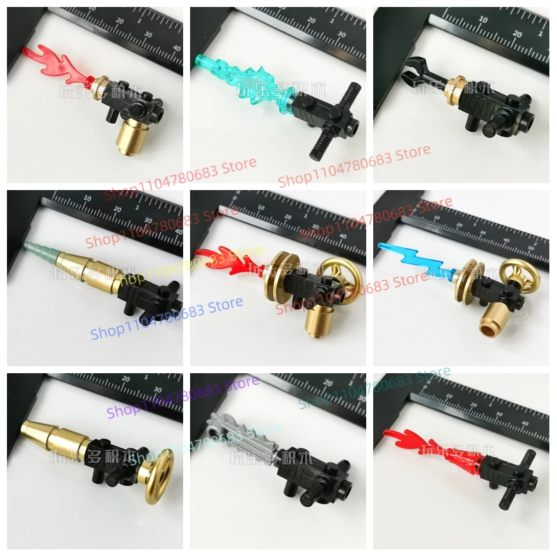 ビルディングブロック火炎放射器エネルギーガンミニフィギュア組み立てモデルディスプレイピースアニメ漫画アクセサリーグッズおもちゃギフト