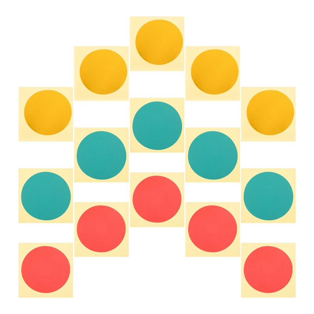 

15 шт. клейкие наклейки для манометра, красные, зеленые, желтые, с цветовой кодировкой для производства, строительного использования, долговечные светоотражающие