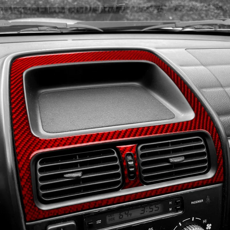 For LEXUS IS 1999-2005 Carbon Fiber Car Central Console Air Conditioning Outlet Frame Interior Accessories Decoration Sticker