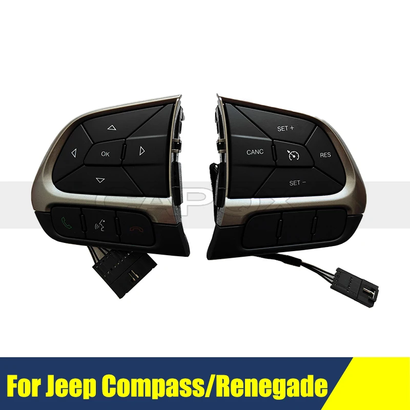 

Переключатель громкости на рулевом колесе, круиз-переключатель для Jeep Compass/реногада, кнопка регулировки громкости, кнопки на руле