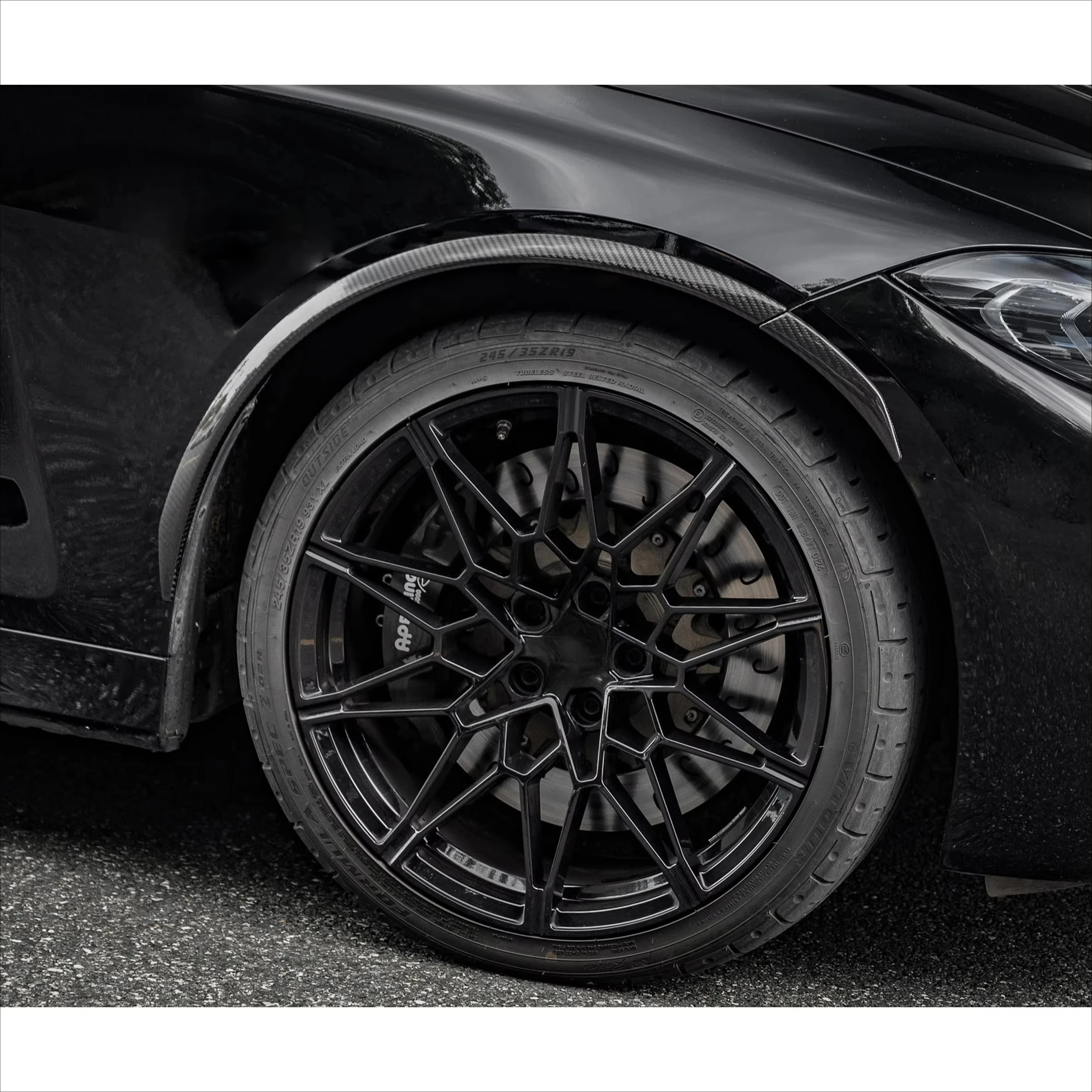 

8 шт. MP стиль сухие колесные арки из углеродного волокна 2021 + для G22 G23 Coupe аксессуары чехол для колесных арок