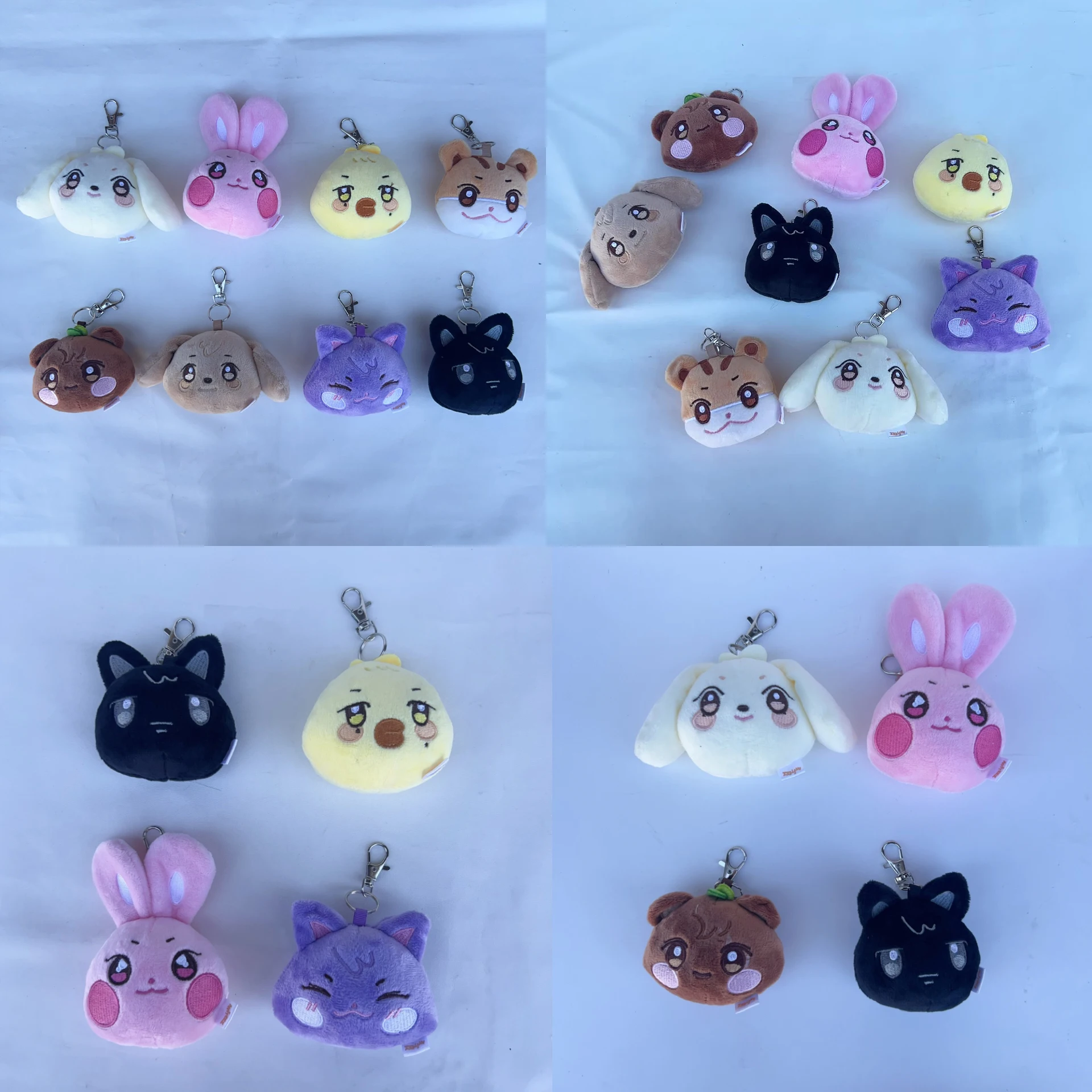 

Cute Kpop ATEEZ Seonghwa Hongjoong Plush Keyrings Cartoon Pop Up ANITEEZ Yunho Yeosang San Mingi Figures Keychains Bag Gifts