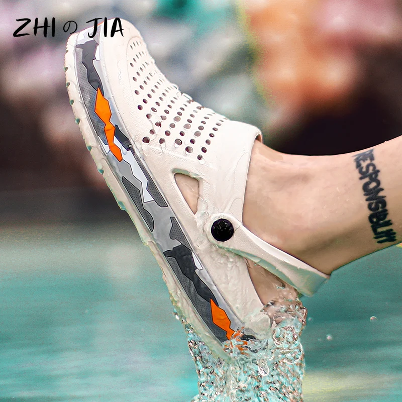 Men's Hot Selling Cave Shoes Summer Beach Sandals Water Quick drying Shoes Fashionable Comfortable Lightweight EVA Slippers