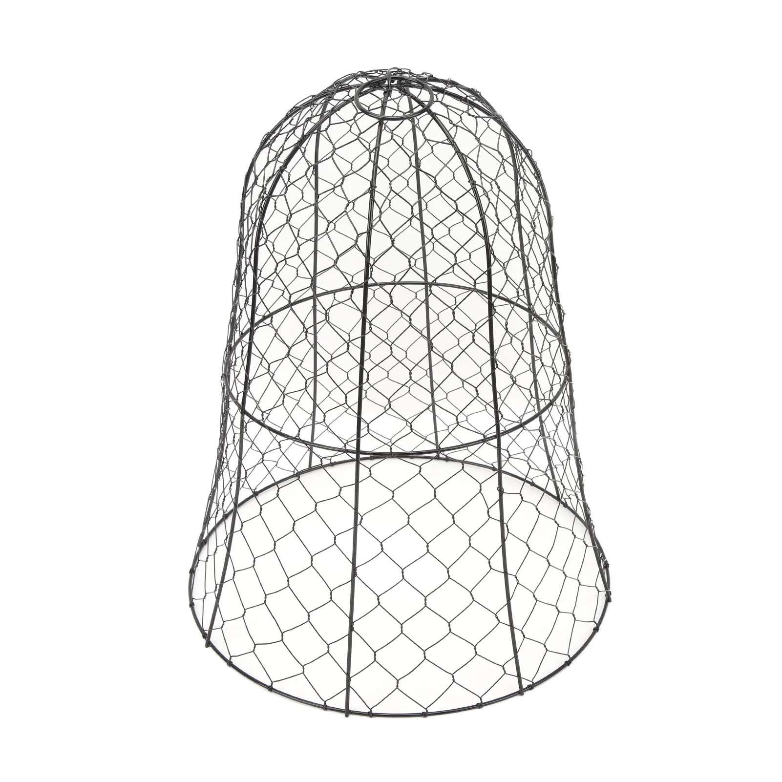 أسود قوي شبكة حديقة الدجاج سلك قاء زجاجي حامي النبات قاء زجاجي غطاء للمزرعة 10 عبوات مستقرة سميكة البناء الحديد #5