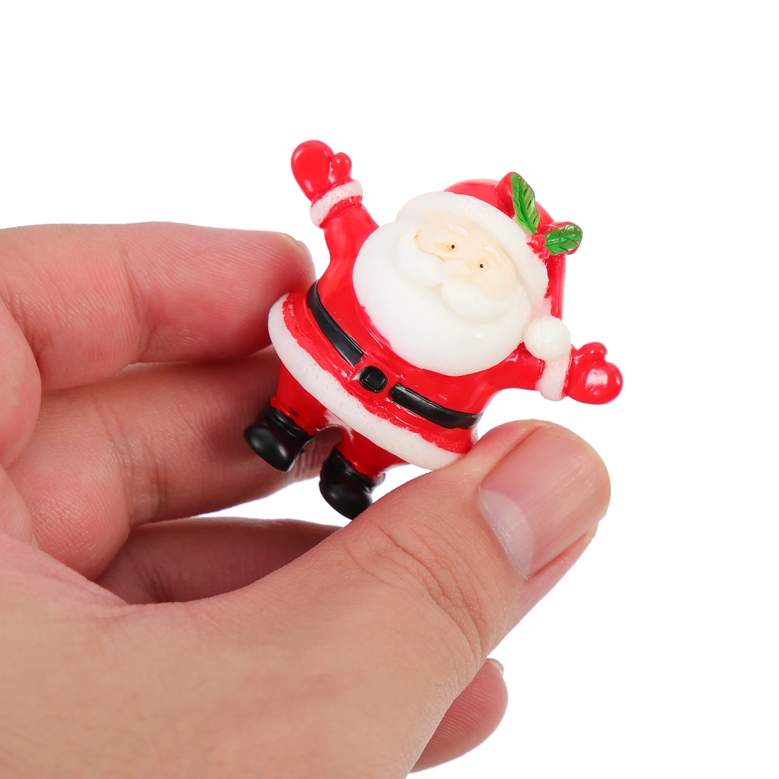 

12 Pcs Xmas Santa Claus Ornament Miniature s Winter Decorative Figures Christmas