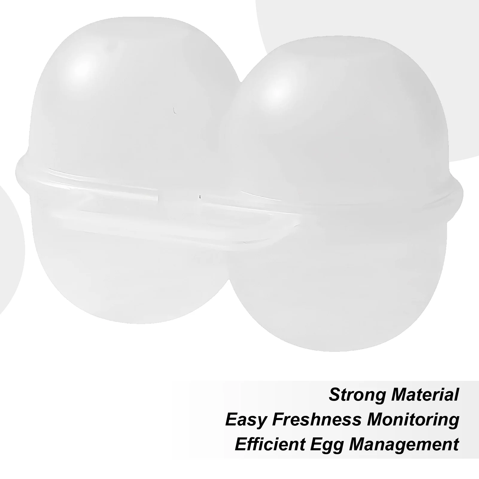 Egg Carrier 2 Grid Egg Tray Shockproof Clear Holder For Camping Kitchen Picnic Storage Refrigerator Outdoor Lunch