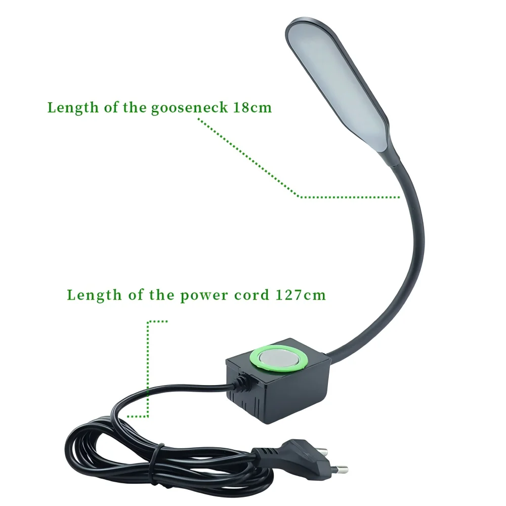 30 LEDs Sewing Machine Light, 3 Levels Dimmable Work Lamp with Strong Magnetic Base, Flexible Gooseneck, for Sewing, Workbench