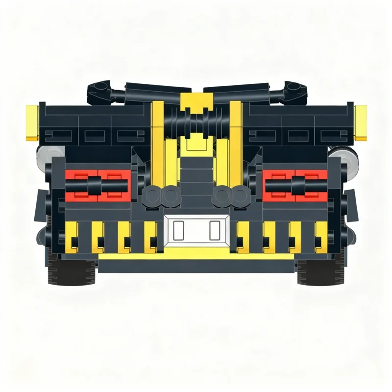 314 قطعة MOC أسود أصفر أبطال مدينة Hypercar نموذج اللبنات لعبة البناء فكرة هدايا عيد الميلاد التعليم للأطفال