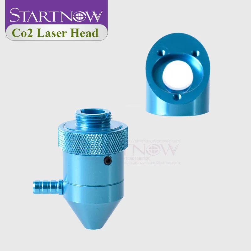Testa Laser CO2 con Air-assist Connect per macchina per incisione Laser serie K40 diametro lente 12mm lunghezza messa a fuoco 50.8mm specchio 20mm