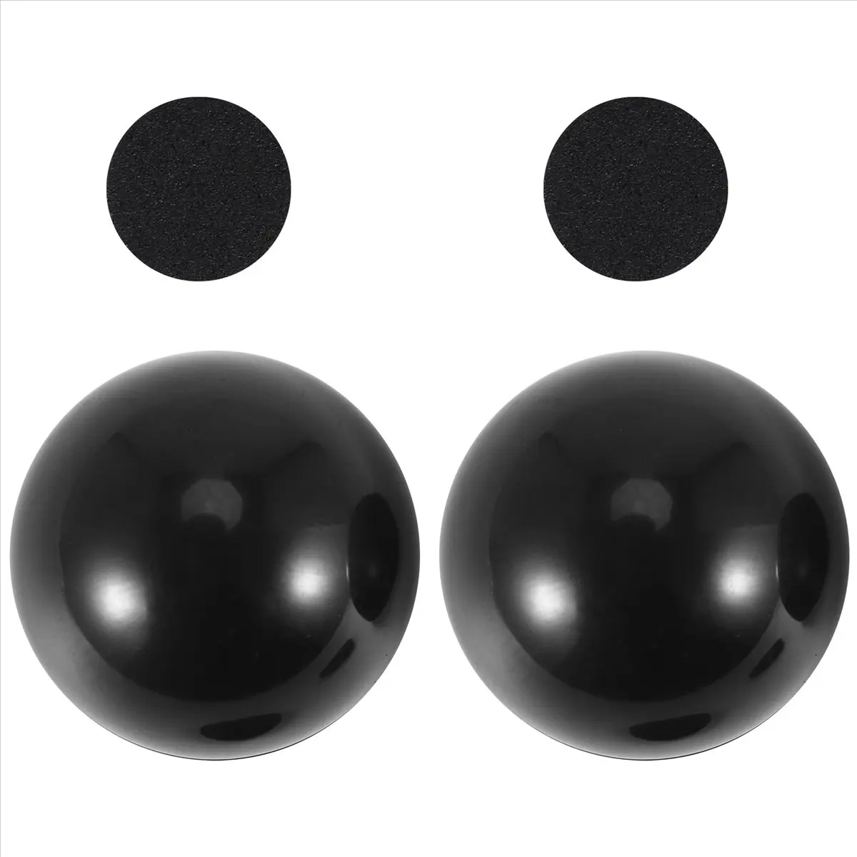 A10I 2 Pcs Laptop Notebook Black Antiskid Cool Ball Cooler Stand Pad