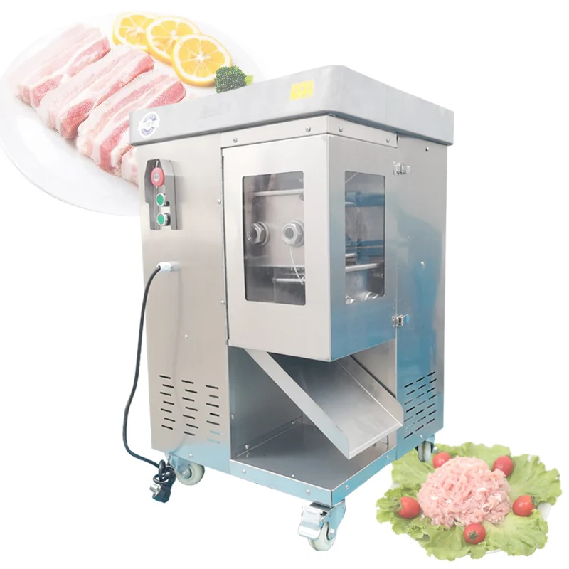 

500KG/H Electric Meat Slicer Commercial Meat Cutter Shredded 2200W High-power Stainless Steel Large Electric Shredded Machine