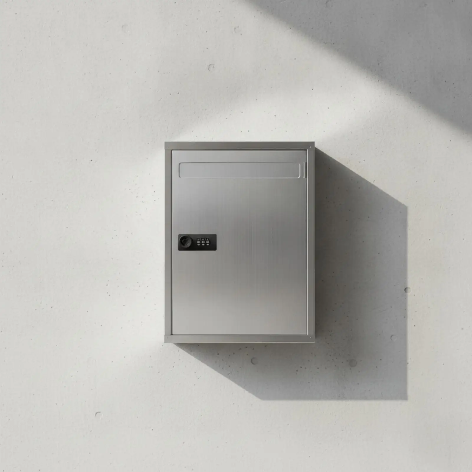 Wall-Mounted Mailbox with Lock Lockable Wall-Mounted Letterbox with Lock Stainless Steel Mailbox Secure Weatherproof