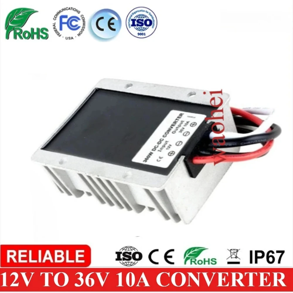 

12V TO 36V 10A DC DC Step Up Down Converter 12V Step Up to 36V 10A Converter Regulator Power Supply Boost Module Waterproof ROHS