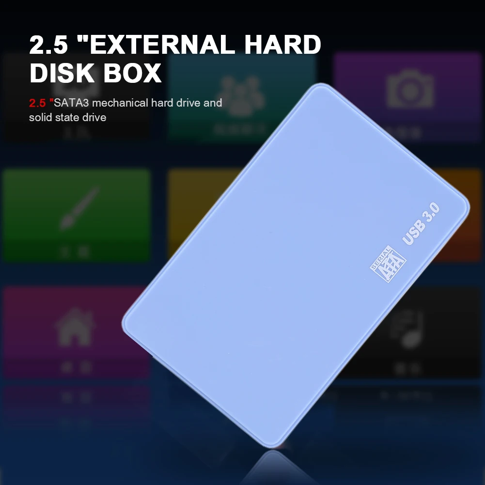 2.5 inch HDD Case SATA to USB3.0 Hard Drive Enclosure 5 Gbps 4TB SSD Box Sata to USB 3.0 Hard Disk Case Optibay Caddy 2.5 Sata