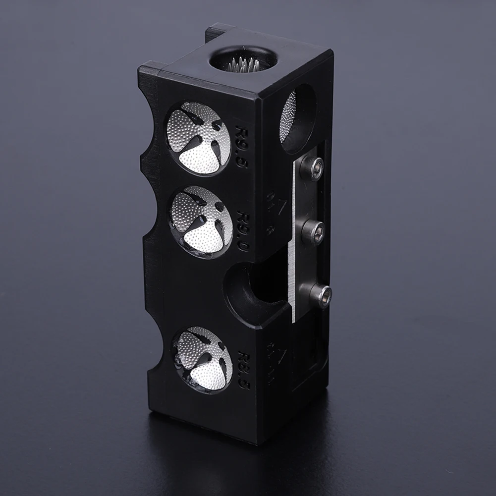 

9 in 1 Billiard Cue Tip Grinding Tool Multifunctional Billiard Grinder Billiards Cue Repair Tool Arc Comparison Cue Tip Shaper