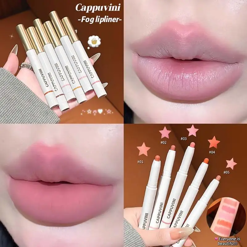 New Cappuvini Women Waterproof Lipstick Long Lasting Matte Lip Liner Pencil Lip Pen