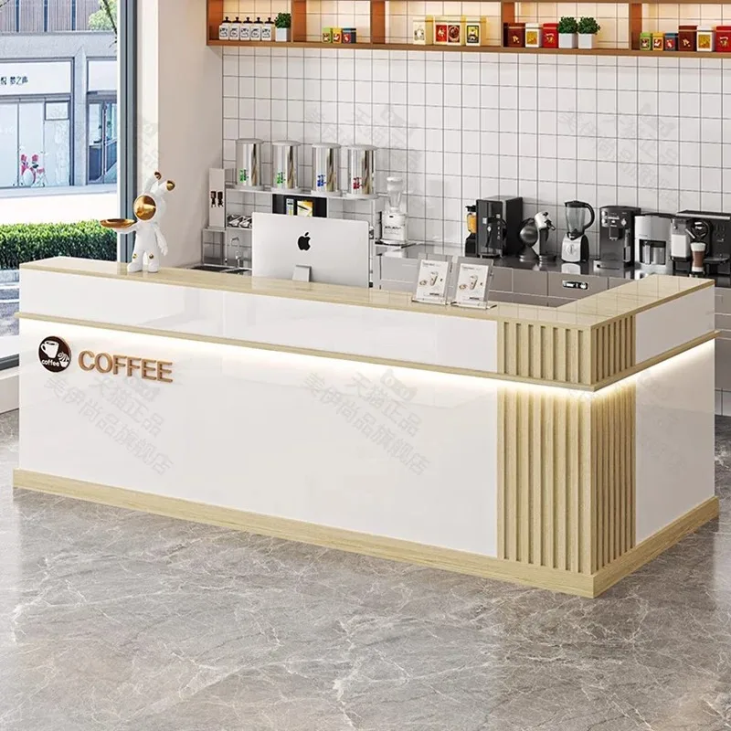 عرض أوروبي مكتب الاستقبال مكافحة فندق الجمال الحديثة فريدة من نوعها مكاتب الاستقبال واضحة صالون Escritorio أثاث موفر للمساحة #3