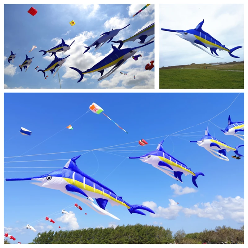 

free shipping Marlin fish kite flying soft kites for adults kite nylon inflatable kites outdoor kite pendant professional kite