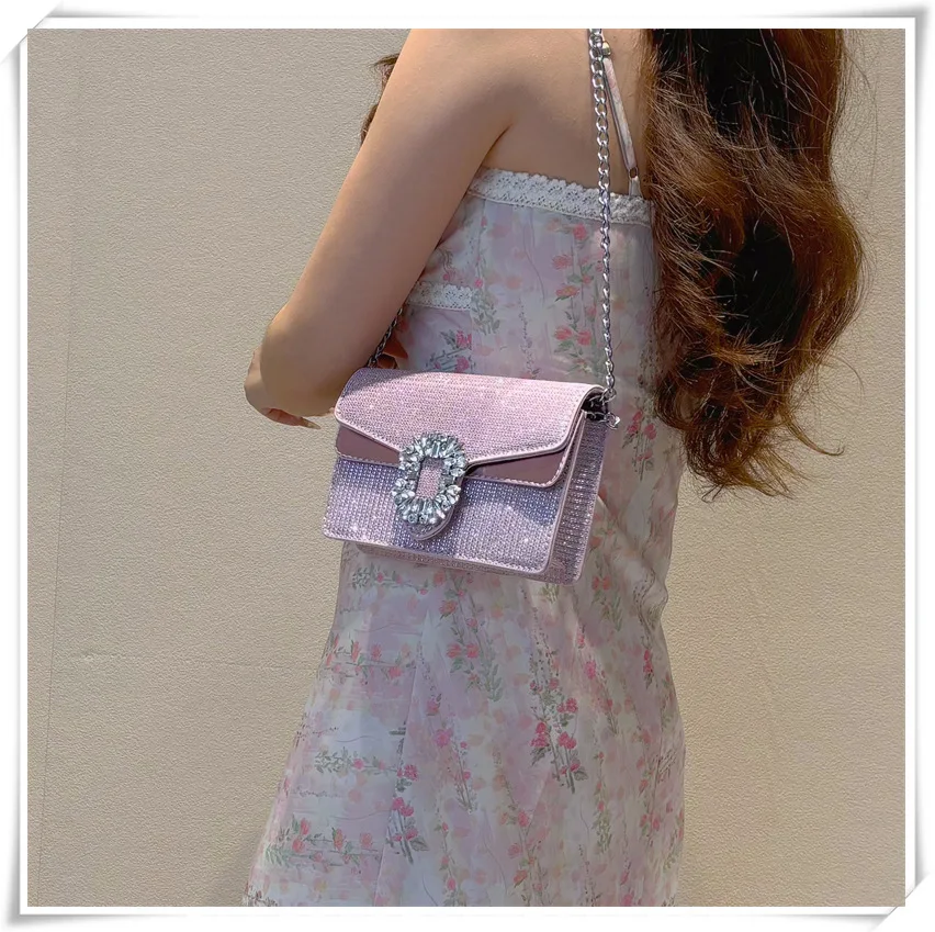

Chain Bag Women's New Spring Crossbody Bag Senior Niche Personality Leisure All Luxury Gorgeous Single Shoulder Crossbody Bag