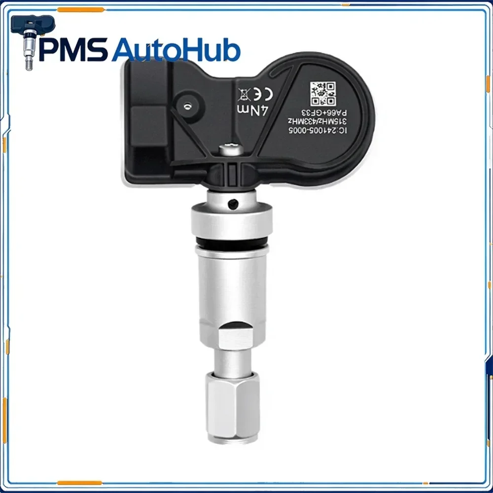 4PCS Universal TPMS Tire Pressure Monitoring Sensor No Programming For Toyota Lexus 315MHz Multi Protocol