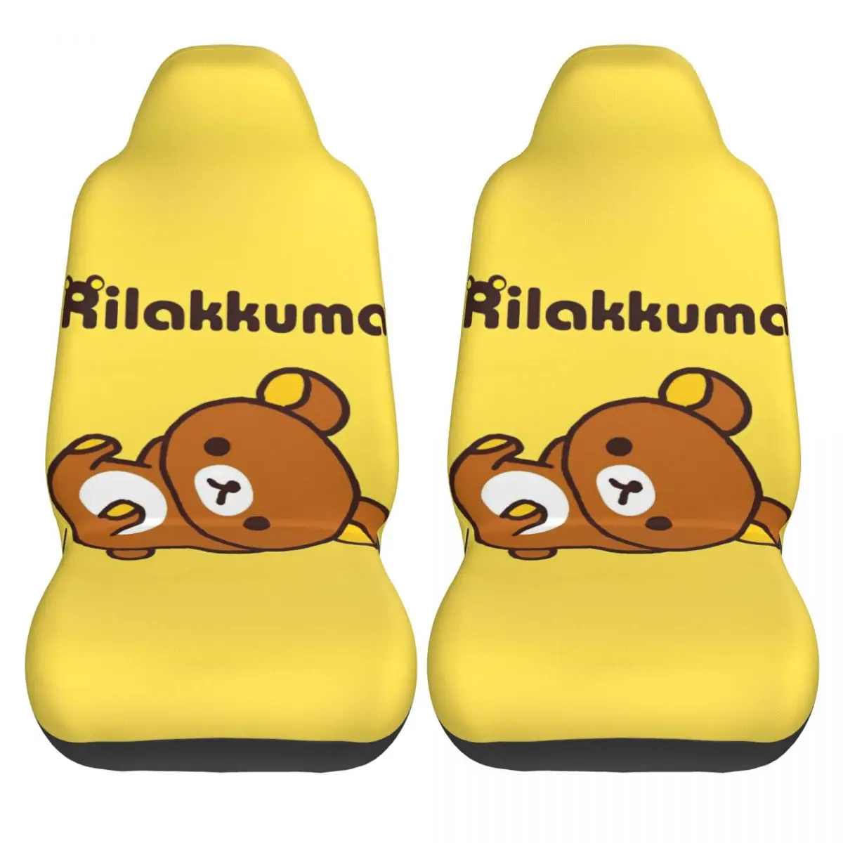 

Rilakkuma Car Seat Covers Polyester Washable Auto Seat Covers Two Pieces Cool Bus Cover