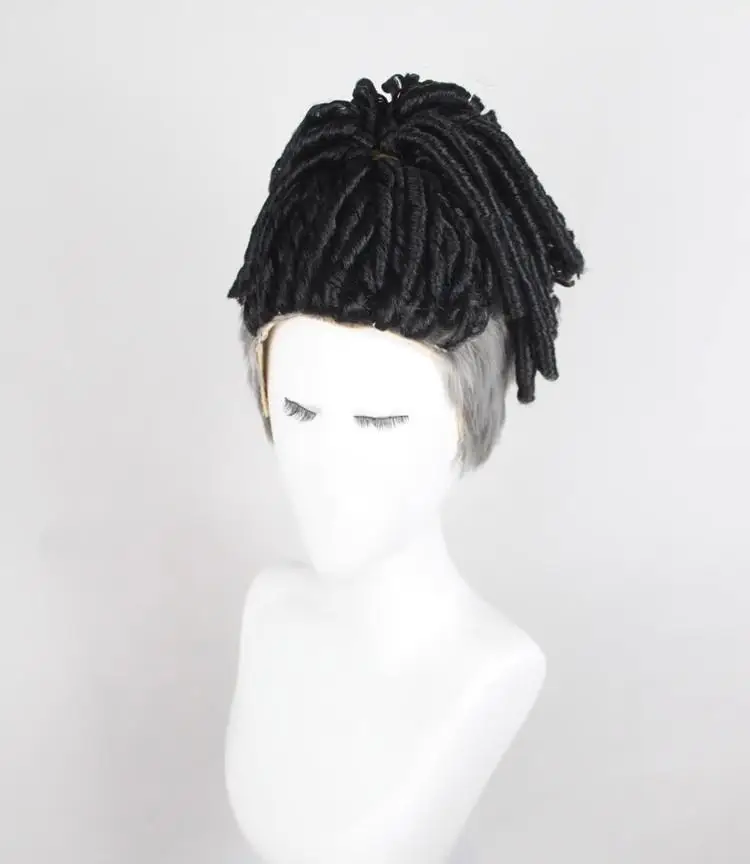 Cosplay Wig for Guilty Gear Strive – Nagoriyuki Inspired Dreadlock Short Wig, Custom Styled