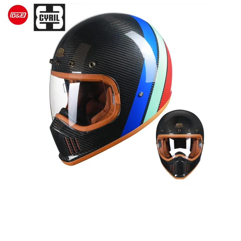 Airo Full Face Retro Motorcycle Helmet 3C Certified GSB Brand PP Plastic Wholesale