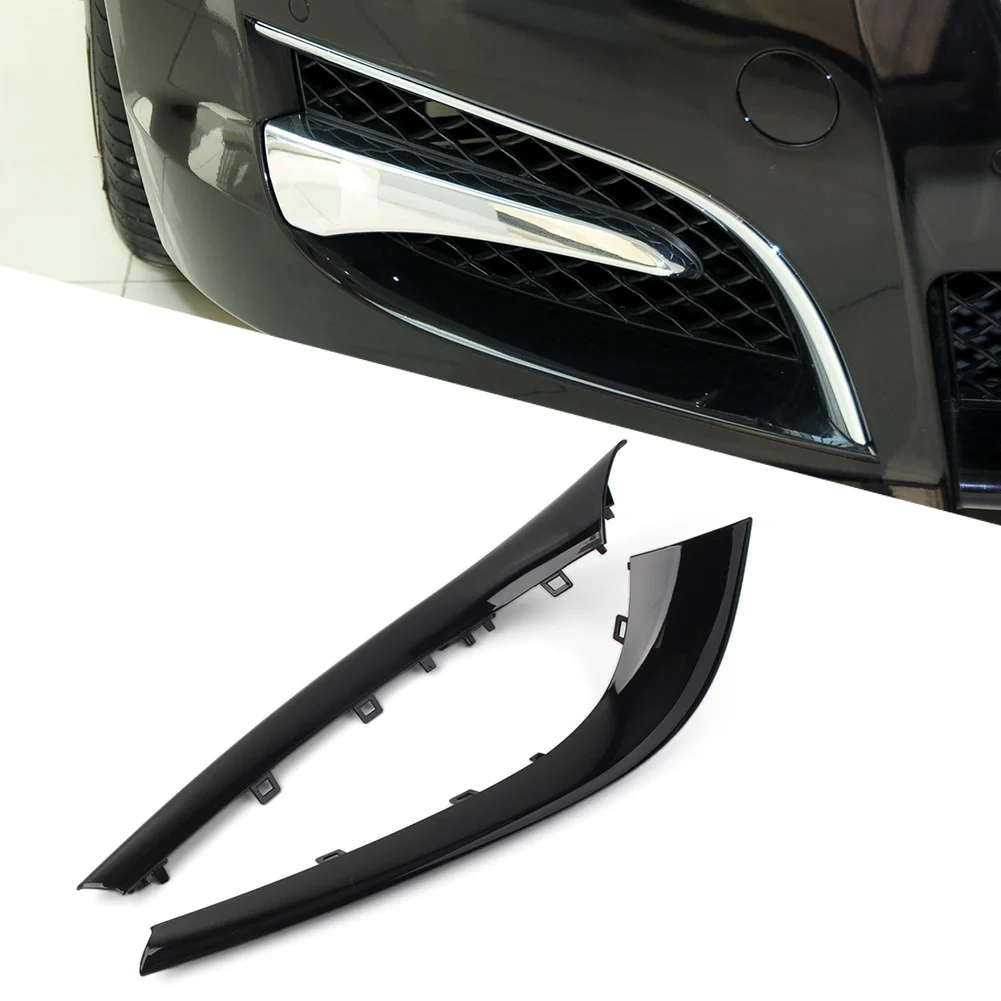 

Glossy Black Car Front Bumper Upper Molding Trim C2Z20504 C2Z20500 For Jaguar XF 2012 2013 2014 2015